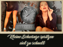 Kleine Schwänze spritzen viel zu schnell