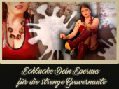 Schlucke Dein Sperma für die strenge Gouvernante