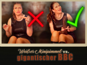 Weißer Minipimmel vs. gigantischer BBC