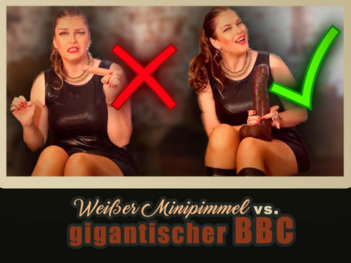 Weißer Minipimmel vs. gigantischer BBC