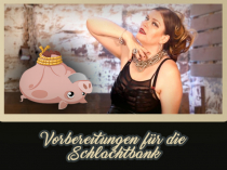 Vorbereitungen für die Schlachtbank
