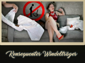 Konsequenter Windelträger