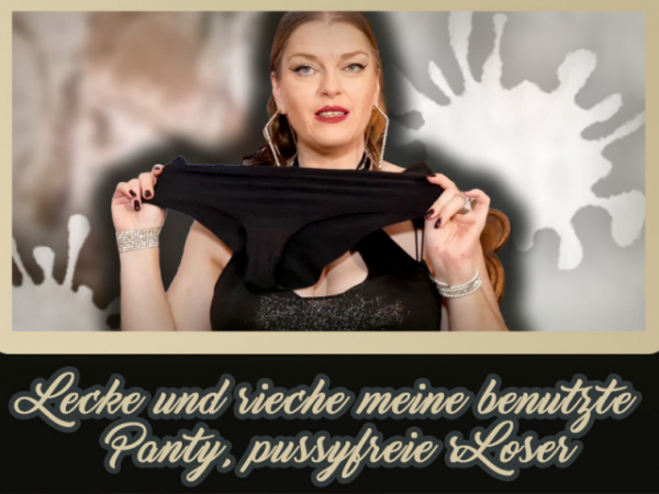 Lecke und rieche meine benutzte Pan...