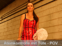 Atemkontrolle mit Tüte - POV